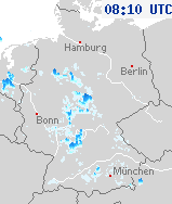 Niederschlagsbilder von Deutschland 09:40 UTC